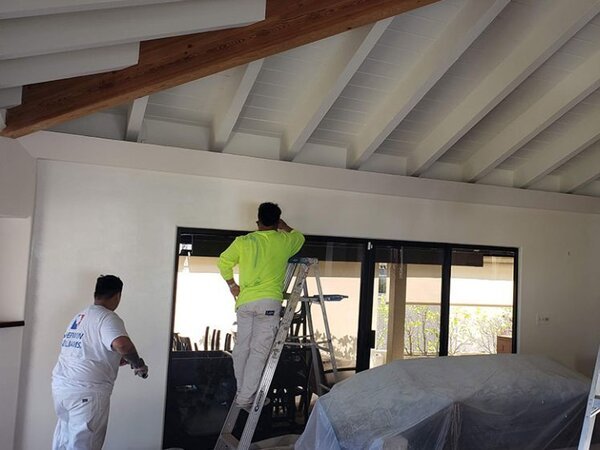 Bernardo painting team painting a home interior