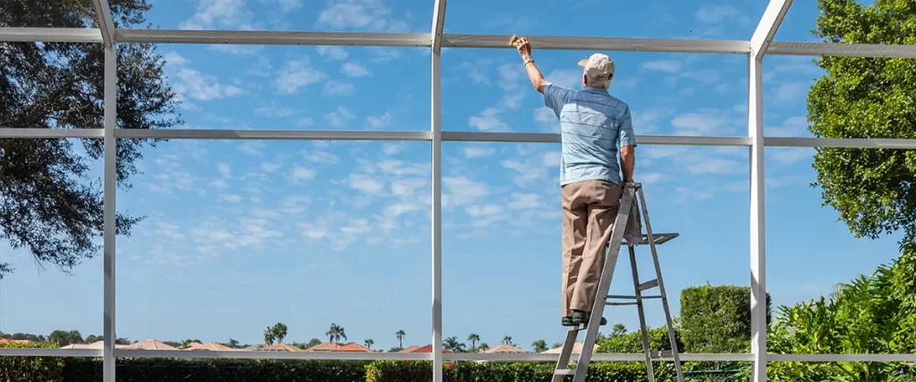 Professional lanai maintenance for a clear and durable outdoor space.